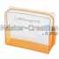 Transparent pvc bag,Orange zip bag,Clear toiletry bag,Zipper cosmetic bag,Promot ()