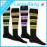 Dot and stripe Jacquard 100% cotton football knee high sock (Dot and stripe Jacquard 100% cotton football knee high sock)