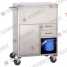 Stainless steel emergency trolley ()